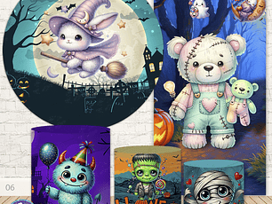 Kit Digital Painel + Trio + Laterais - Halloween-06