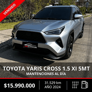 TOYOTA YARIS CROSS 1.5 XI 5MT 2024
