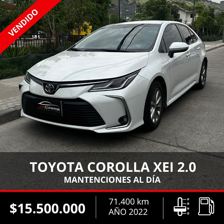 TOYOTA COROLLA XEI 2.0 2022 1