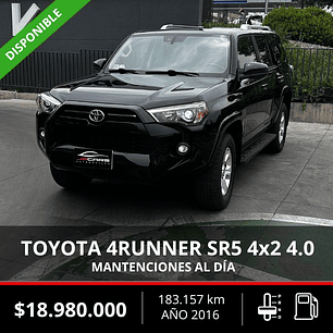 TOYOTA 4RUNNER 4X2 SR5 4.0 2016