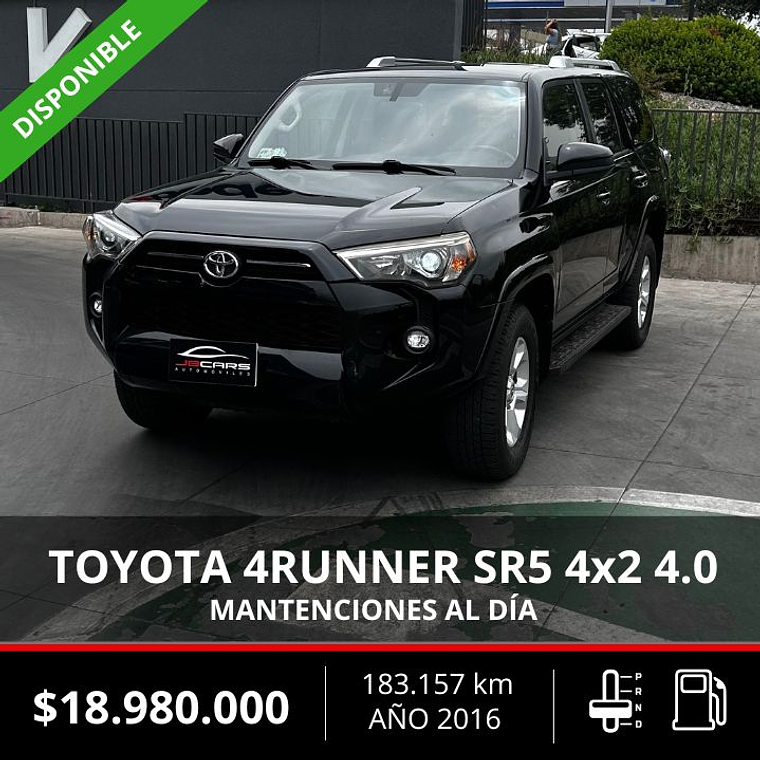 TOYOTA 4RUNNER 4X2 SR5 4.0 2016 1