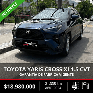 TOYOTA YARIS CROSS XI 1.5 CVT 2024