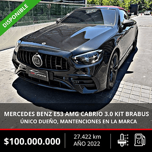 MERCEDES BENZ E53 AMG CABRIO 3.0 KIT BRABUS 2022