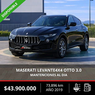 MASERATI LEVANTE 4X4 OTTO 3.0 2019