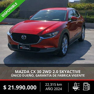 MAZDA CX 30 2WD 2.0 SKYACTIVE