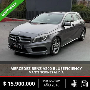 MERCEDES BENZ A200 BLUEEFFICIENCY 1.6 2016