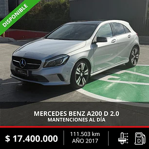MERCEDES BENZ A200 D 2.0 2017  