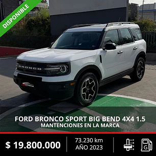 FORD BRONCO SPORT 4X4 1.5 2023