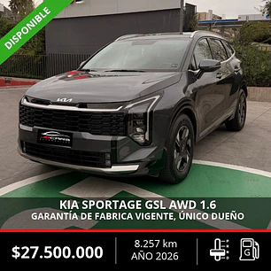 KIA SPORTAGE GSL AWD 1.6 2026