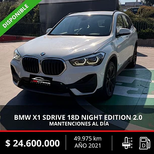 BMW X1 SDRIVE 18D NIGHT EDITION 2.0 2021