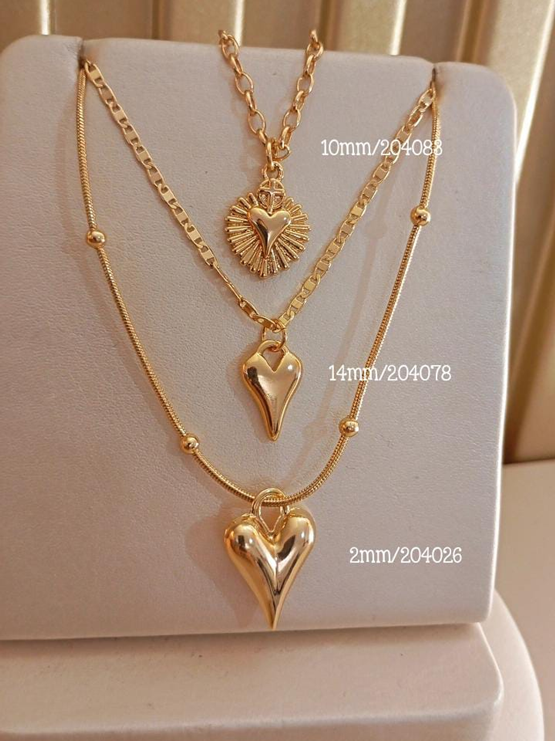 DIJES DE CORAZON + COLLARES  1