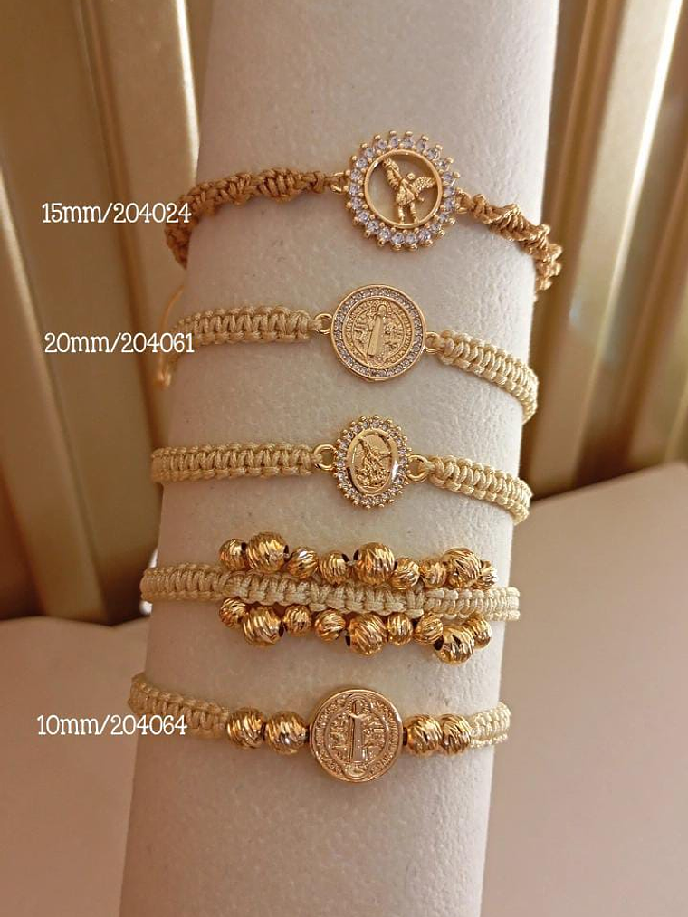 PULSERAS + DIJE - ORO LAMINADO 1