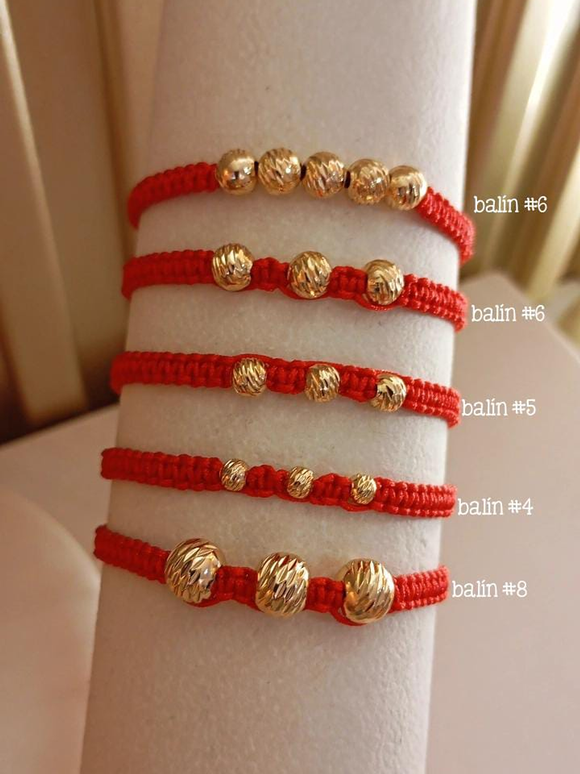 PULSERAS + BALINES - ORO LAMINADO  1