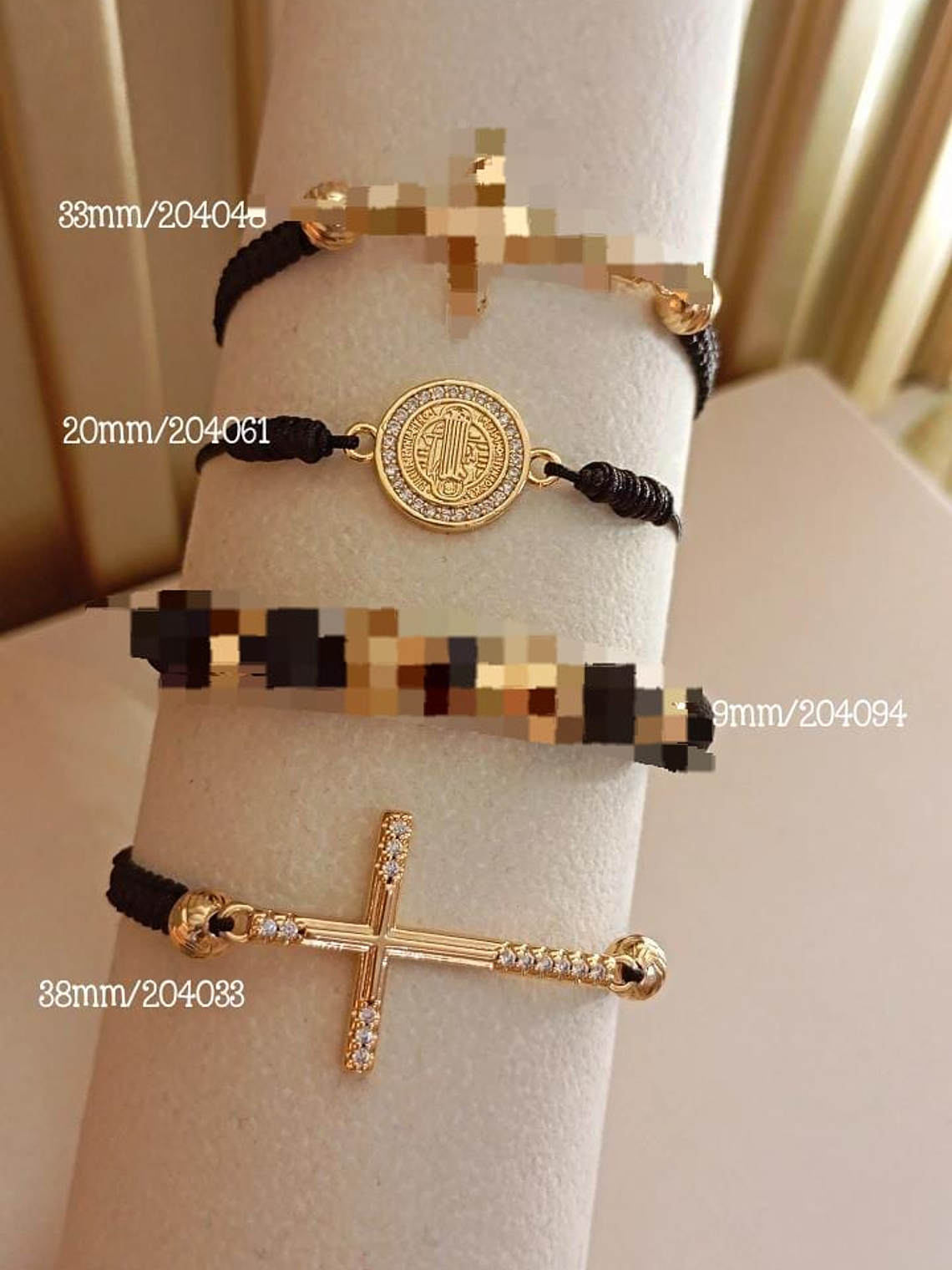 PULSERAS ARTESANALES + DIJE - ORO LAMINADO  1