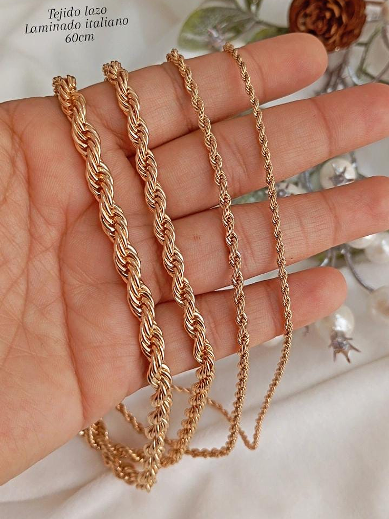 CADENA LAZO - ORO LAMINADO 1