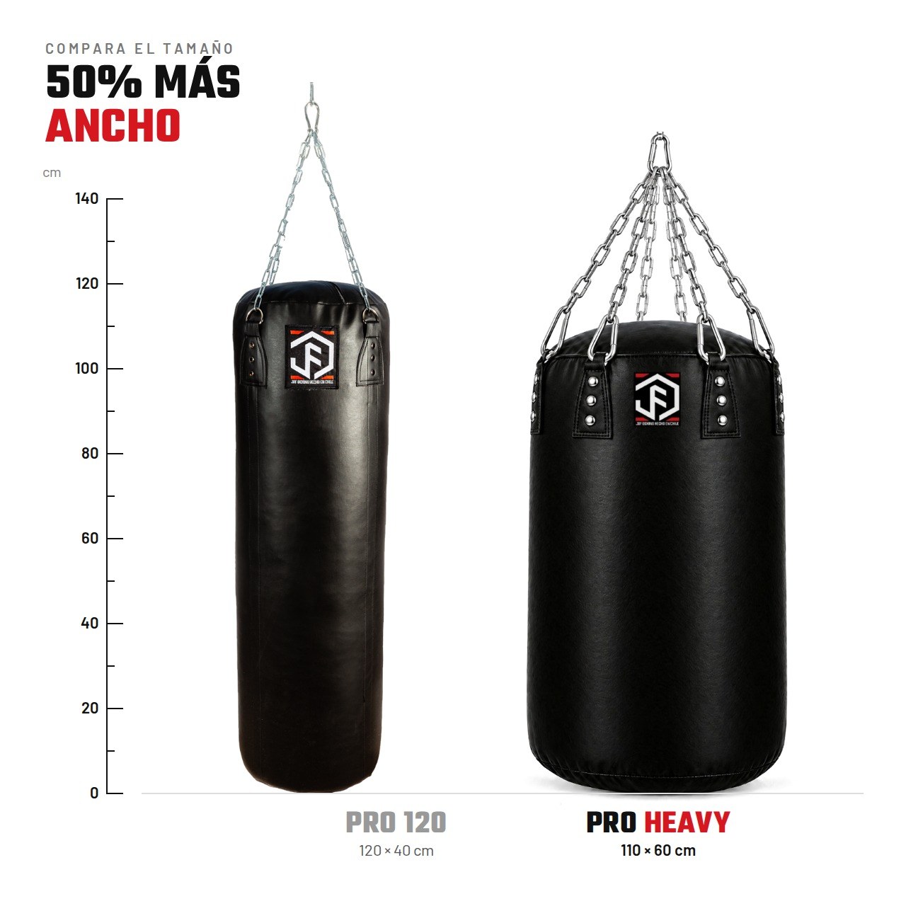 Saco de Boxeo PRO Heavy 110 x 60 cm