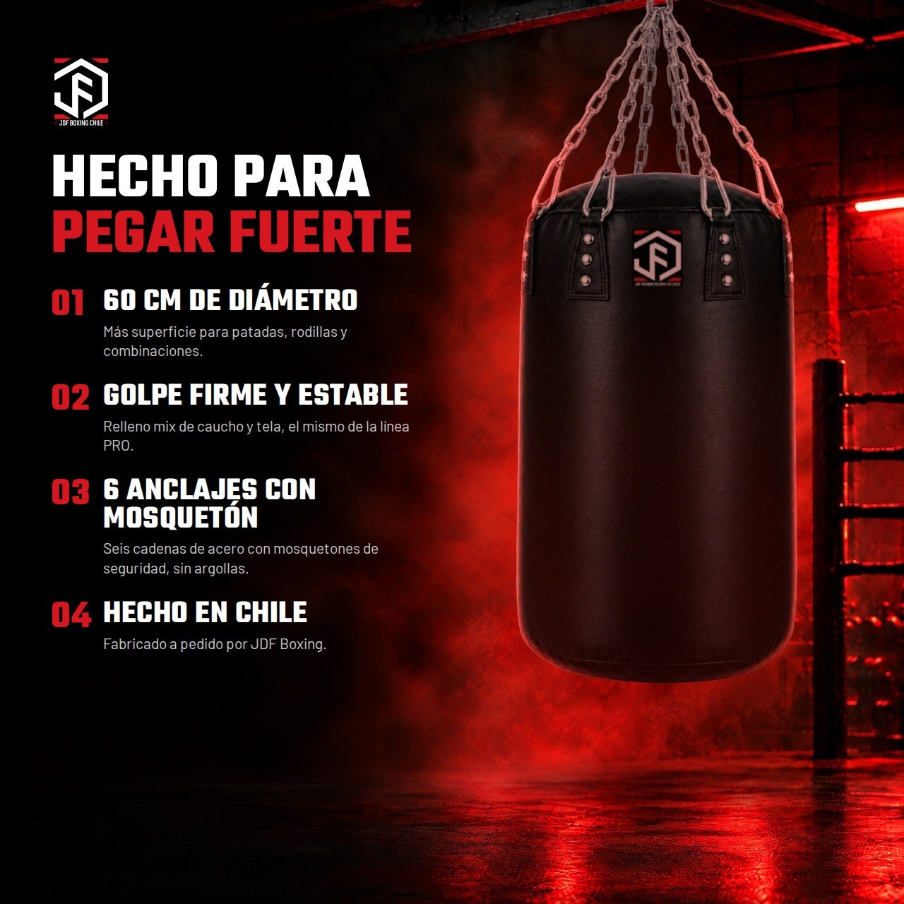 Saco de Boxeo PRO Heavy 110 x 60 cm