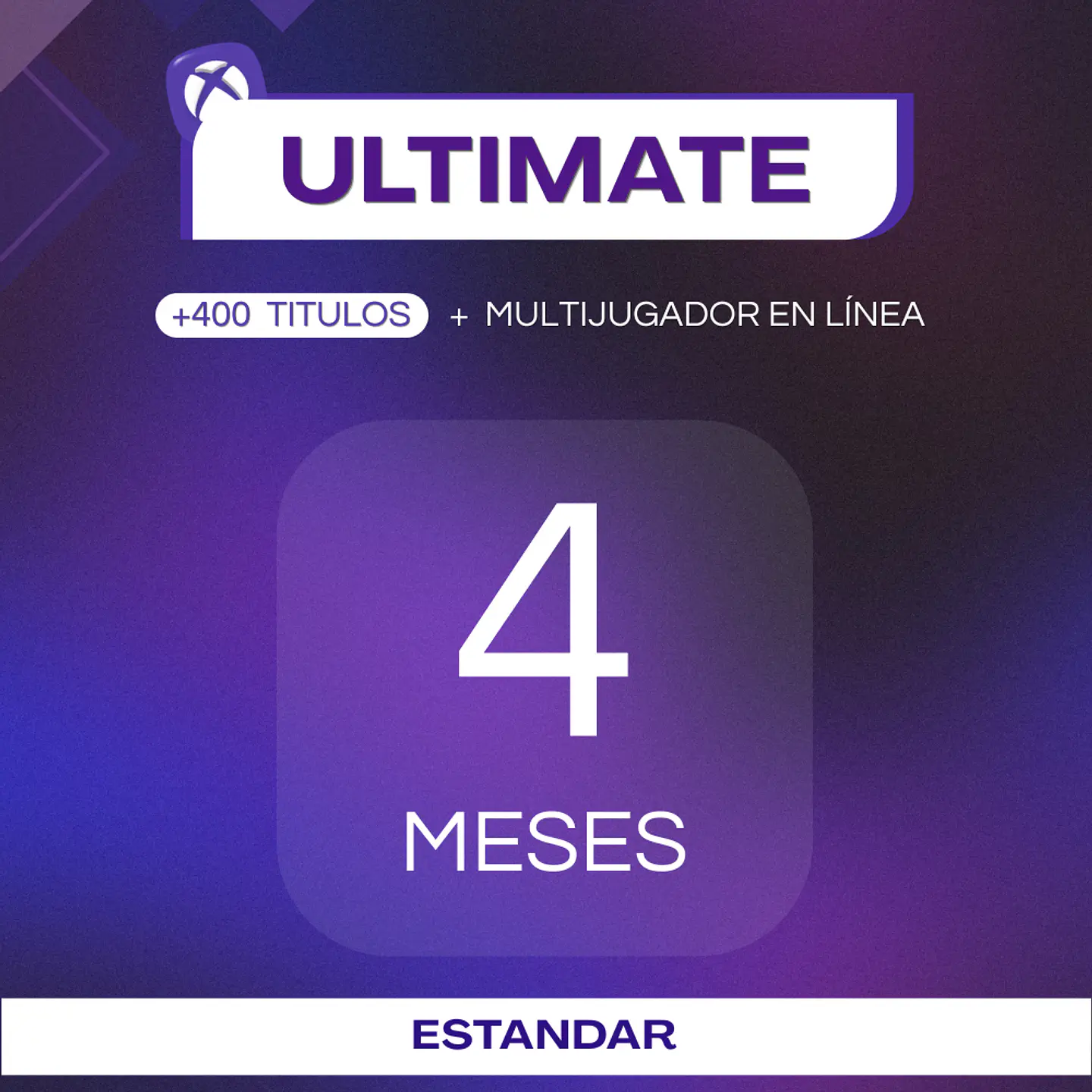 Xbox Game Pass Ultimate 4 Meses Xbox Windows ESTANDAR 1