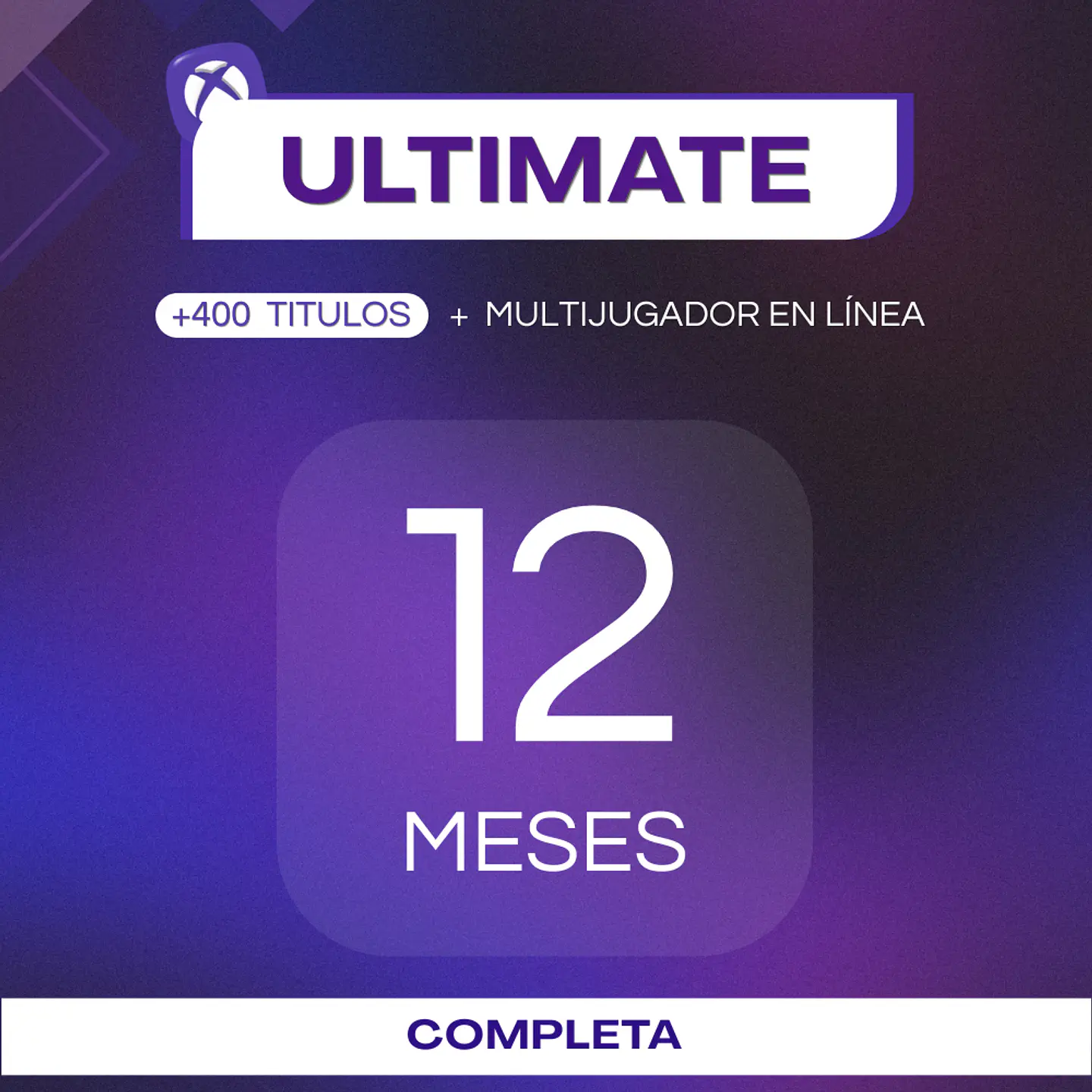 Xbox Game Pass Ultimate 12 Meses Xbox Windows COMPLETA 1