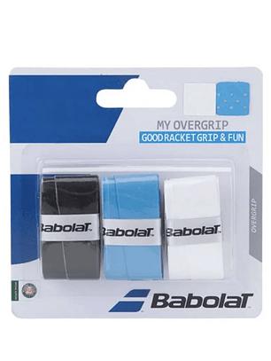 Overgrip Babolatx3 Negro/Azul/Blanco