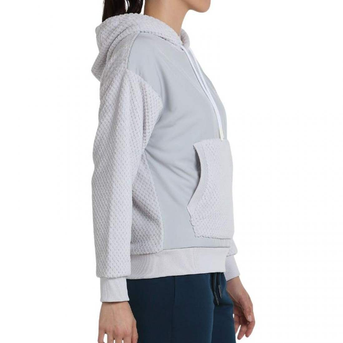 Sudadera Bullpadel Neda Gris Perla 4