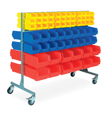 Organizador Galvanizado Móvil Para Cajas Apilables XL