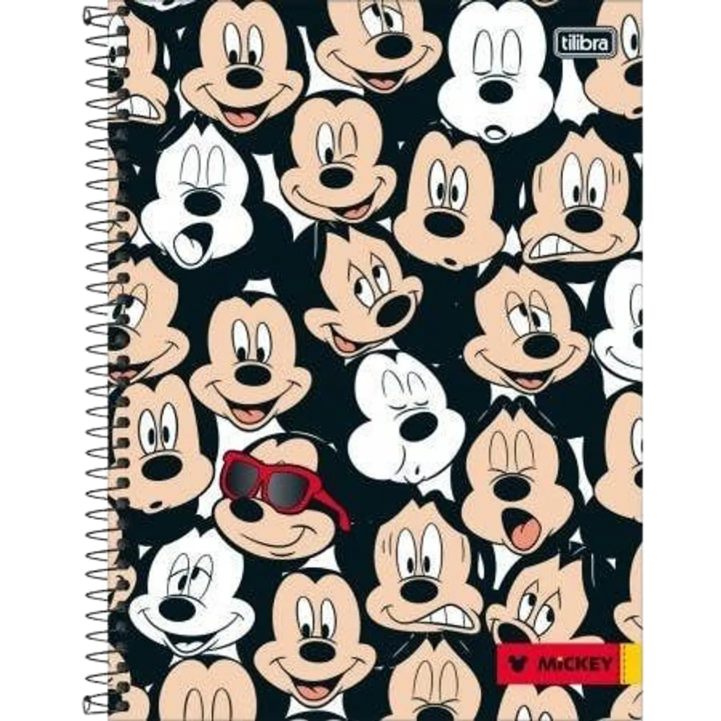 Agenda 100 hojas con espiral y elástico Mickey 1