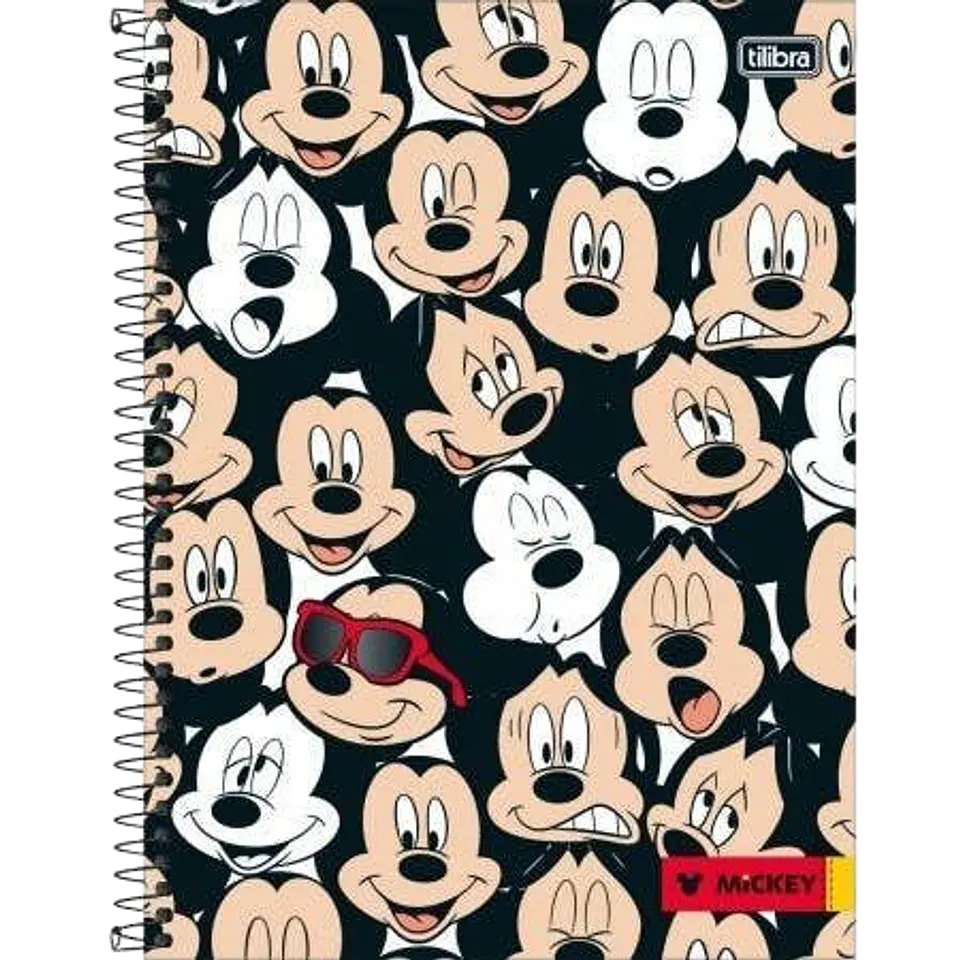 Agenda 100 hojas con espiral y elástico Mickey 1