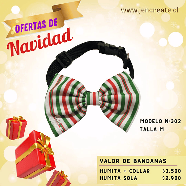 Corbatin Navideño rayas