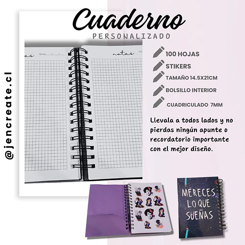 Cuaderno Cerati 100 hojas 14,5x21cm