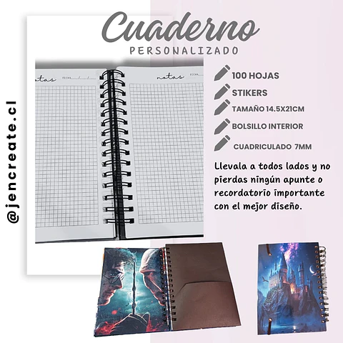 Harry Potter Cuaderno 100 hojas 14,5x21cm Edicion