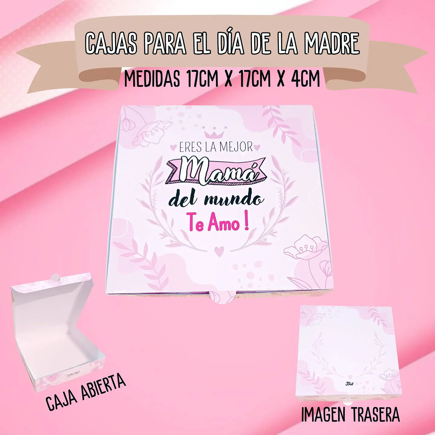 Caja dia de la madre 17x17x4cm 2