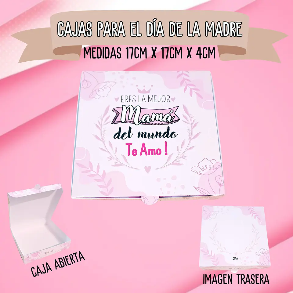 Caja dia de la madre 17x17x4cm 2