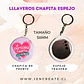 Chapita llavero espejo 58mm - Miniatura 2