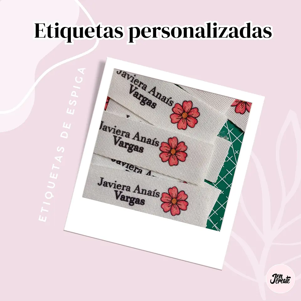 Etiquetas Escolares para coser a la ropa estampadas 5