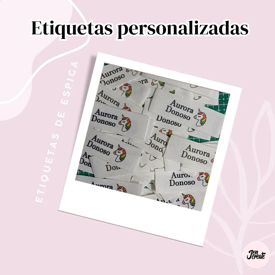 Etiquetas Escolares para coser a la ropa estampadas 6