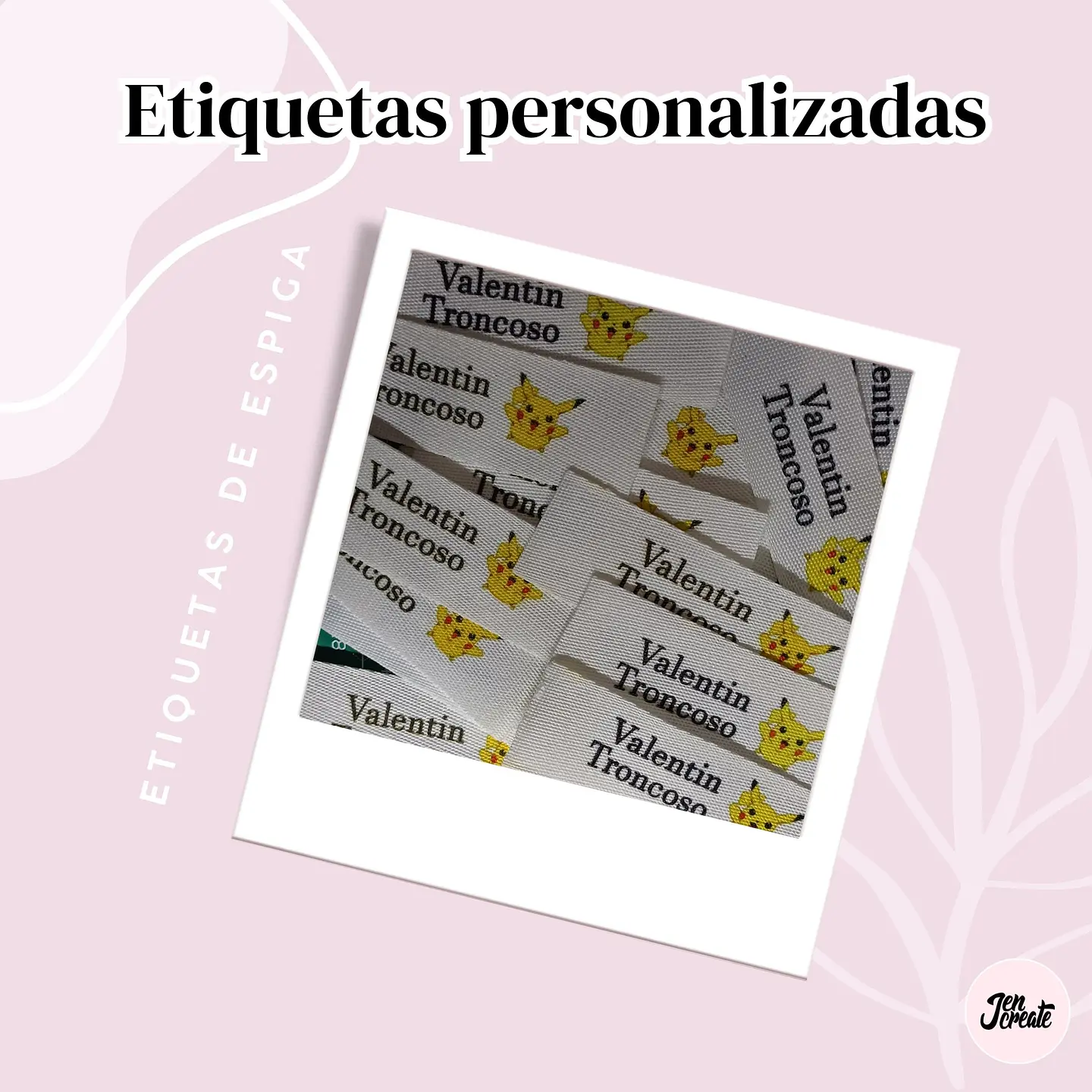 Etiquetas Escolares para coser a la ropa estampadas 8