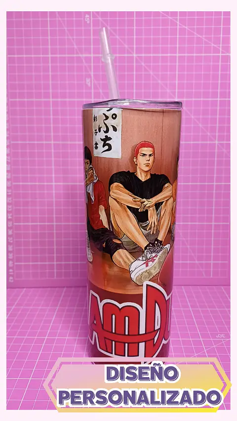 Vaso Skinny Slam Dunk de Acero Inoxidable de 600ml