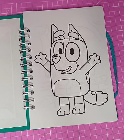 Bluey Libro para colorar de 56 hojas tamaño a5