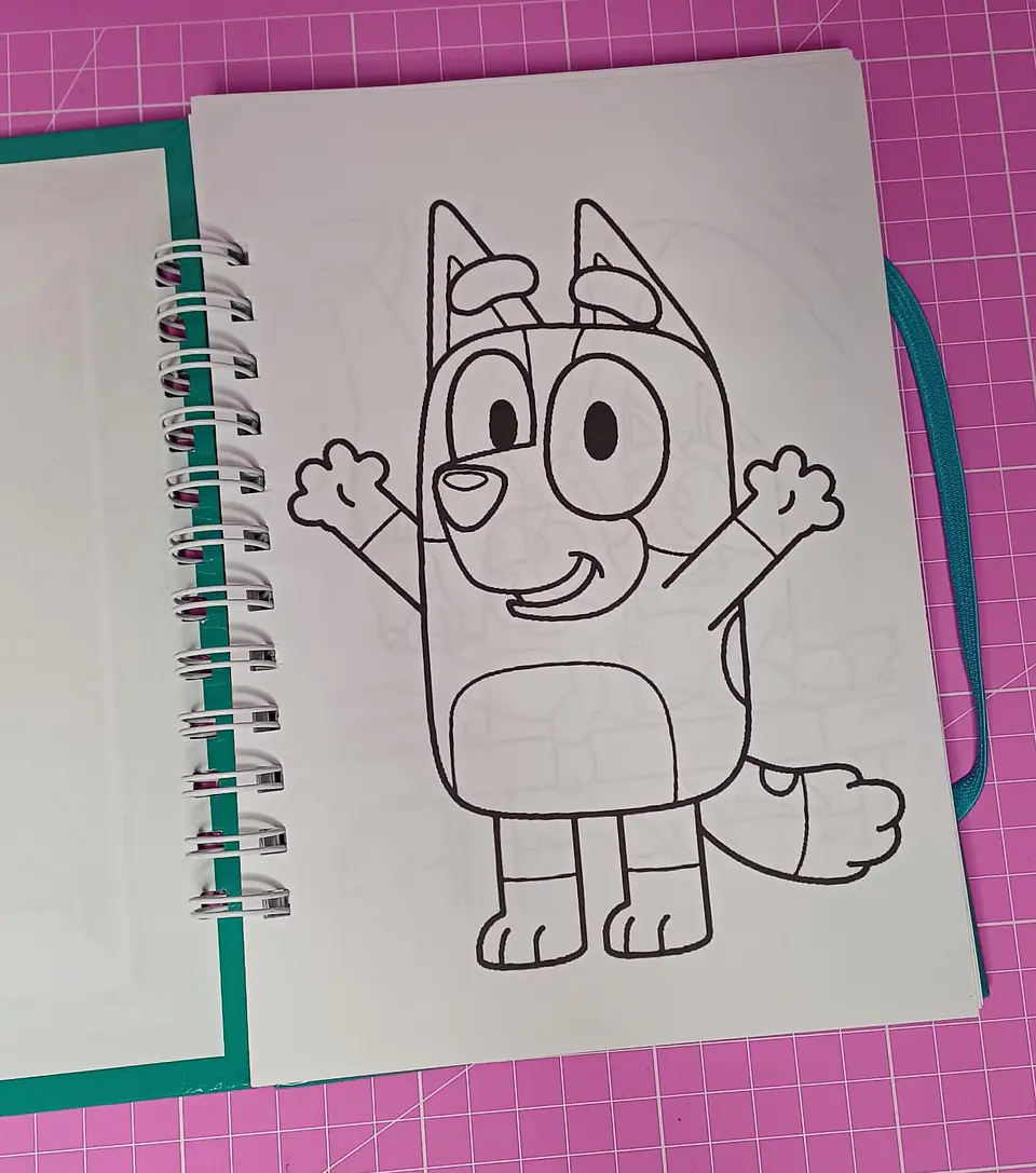 Bluey Libro para colorar de 56 hojas tamaño a5 2