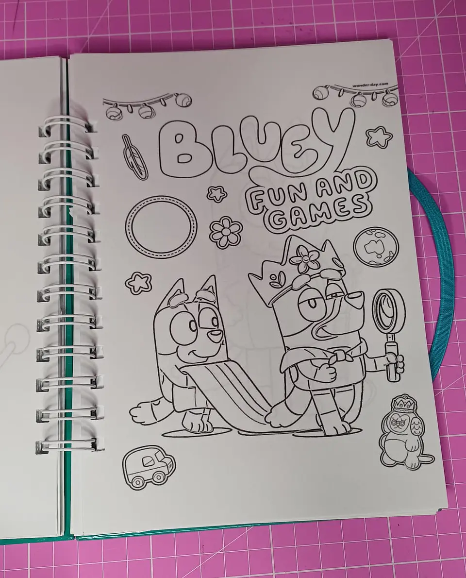 Bluey Libro para colorar de 56 hojas tamaño a5 3