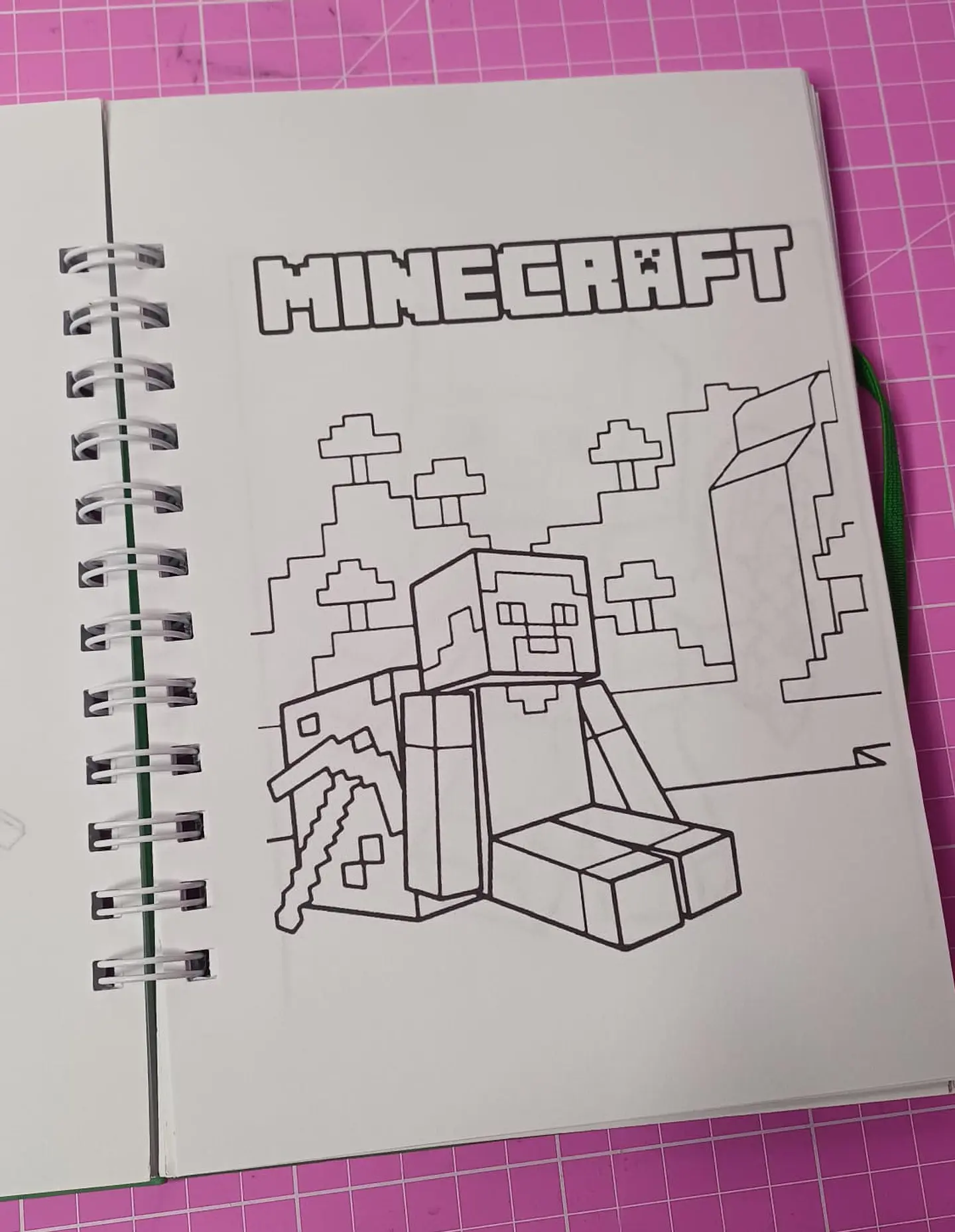 Minecraft libro para colorear de 56 hojas tamaño A5 3