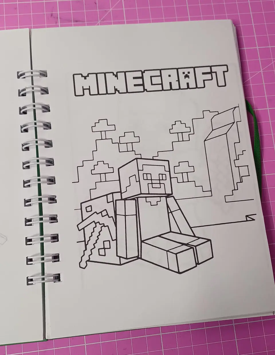 Minecraft libro para colorear de 56 hojas tamaño A5 3