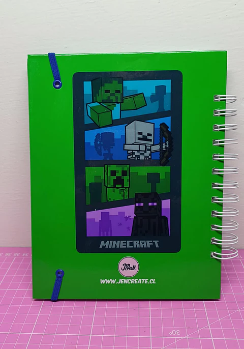 Libro para Colorear de Minecraft verde tamaño a5
