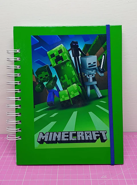Libro para Colorear de Minecraft verde tamaño a5