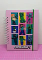 Libro para Colorear de Minecraft Rosa tamaño a5 - Miniatura 1