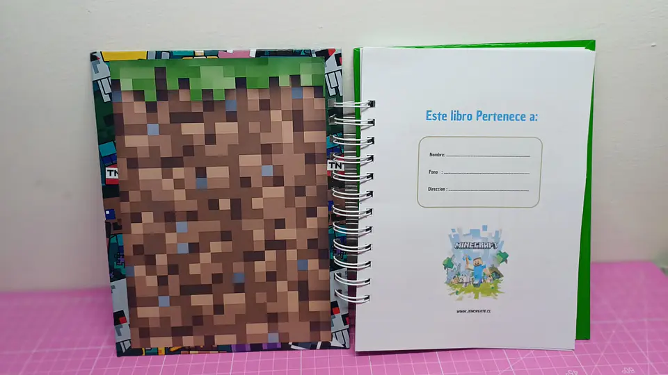 Libro para Colorear de Minecraft amigos tamaño a5 2