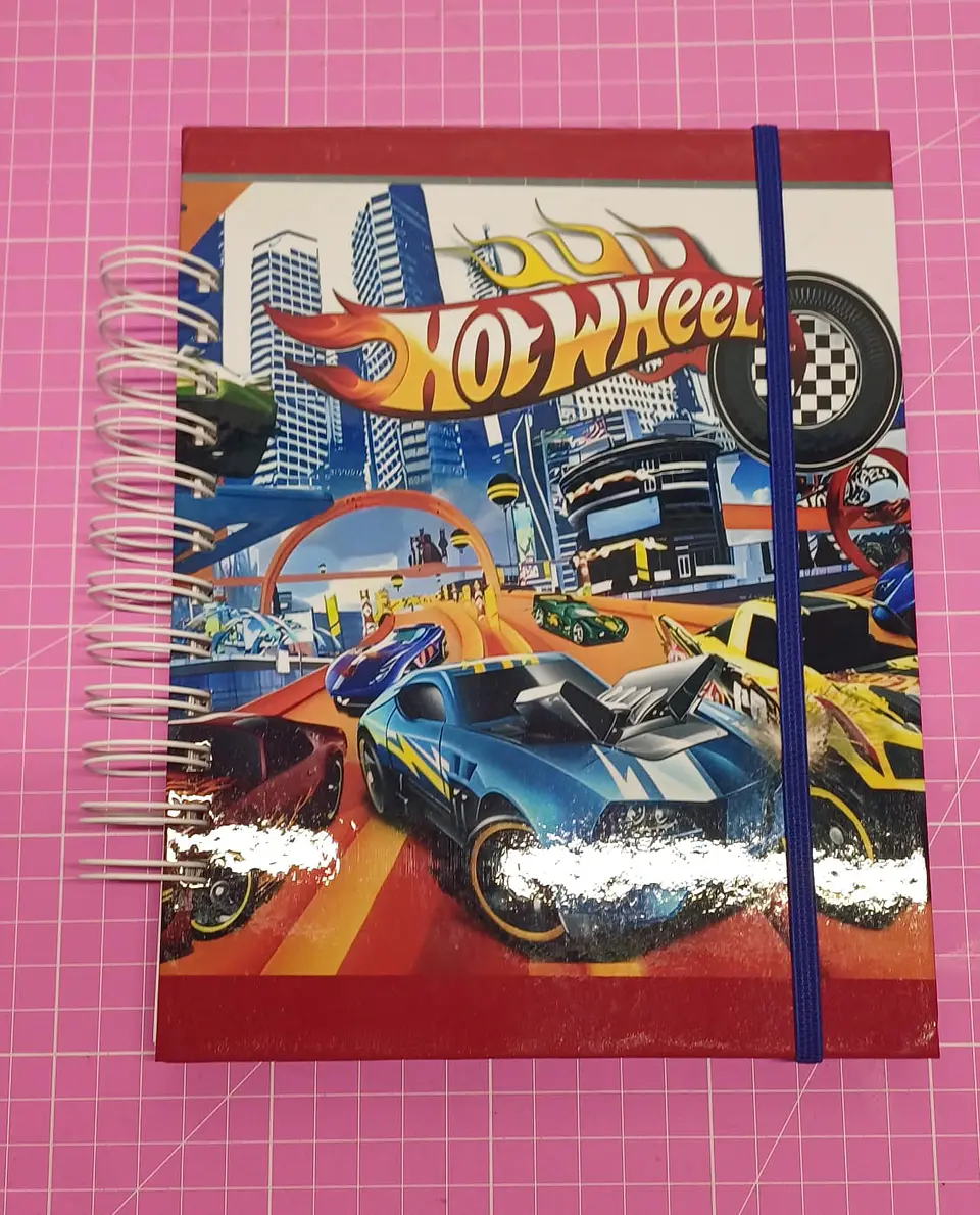 Libro para Colorear de Hotwheel rojo tamaño a5 1