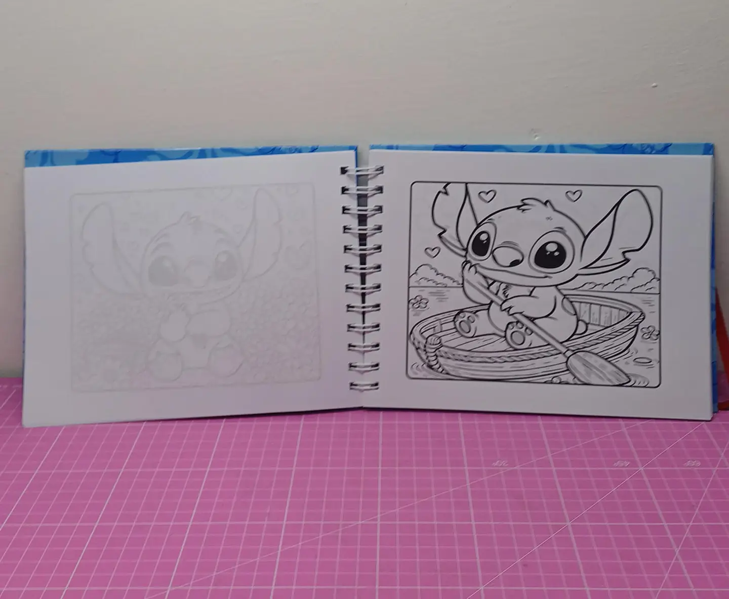 Libro para colorear de Stich rosa 56 hojas tamaño a5 2