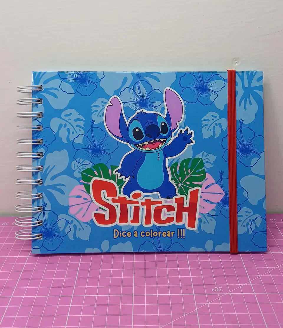 Libro para colorear de Stich 56 azul hojas tamaño a5 1